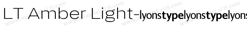LT Amber Light字体转换